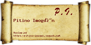 Pitino Imogén névjegykártya